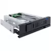 ICY DOCK TurboSwap MB171SP-1B rack mobile senza vassoio e senza ventola per HDD SAS/SATA da 3,5 pollici, per vano da 5,25 pollici