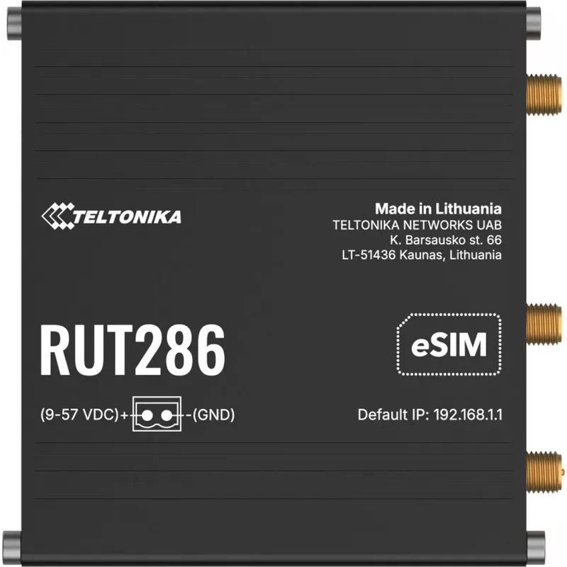 Teltonika RUT286 router industriale 4G/LTE/3G RS232 RS485 Global POE