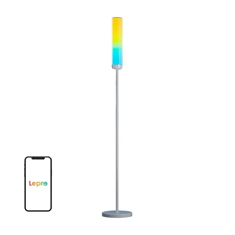 Lepro O1 AI lampada da terra - lampada intelligente, 2000 lumen, RGB+CCT, Wi-Fi, compatibile con Alexa/Google Assistant