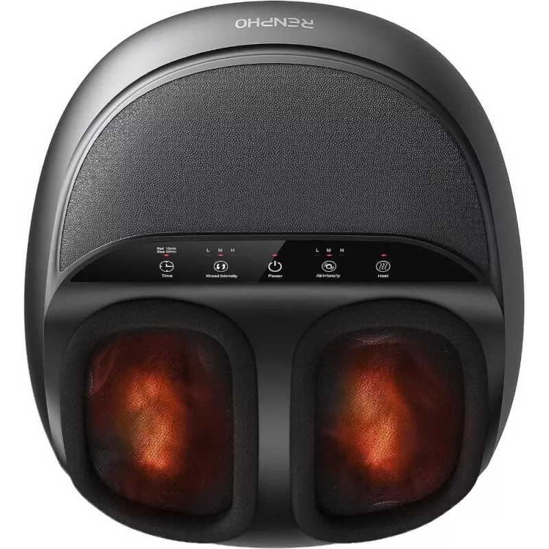 RENPHO massaggiatore shiatsu per piedi per fascite plantare, nero