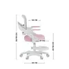 MARK ADLER Junior 4.3 sedia girevole rosa-grigio