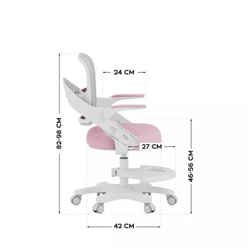 MARK ADLER Junior 4.3 sedia girevole rosa-grigio