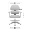 MARK ADLER Junior 4.4 sedia girevole grigio per ufficio
