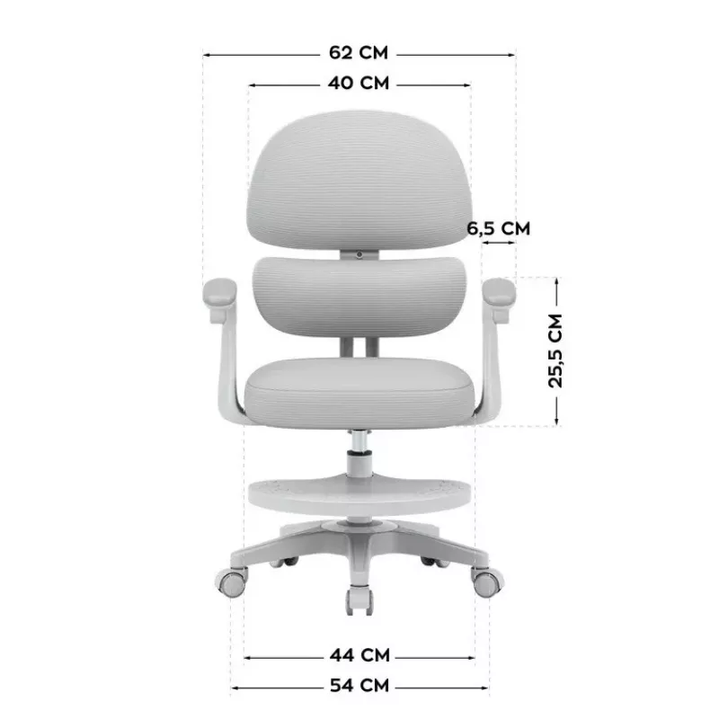 MARK ADLER Junior 4.4 sedia girevole grigio per ufficio