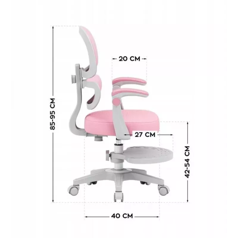 MARK ADLER Junior 4.4 sedia girevole da scrivania rosa