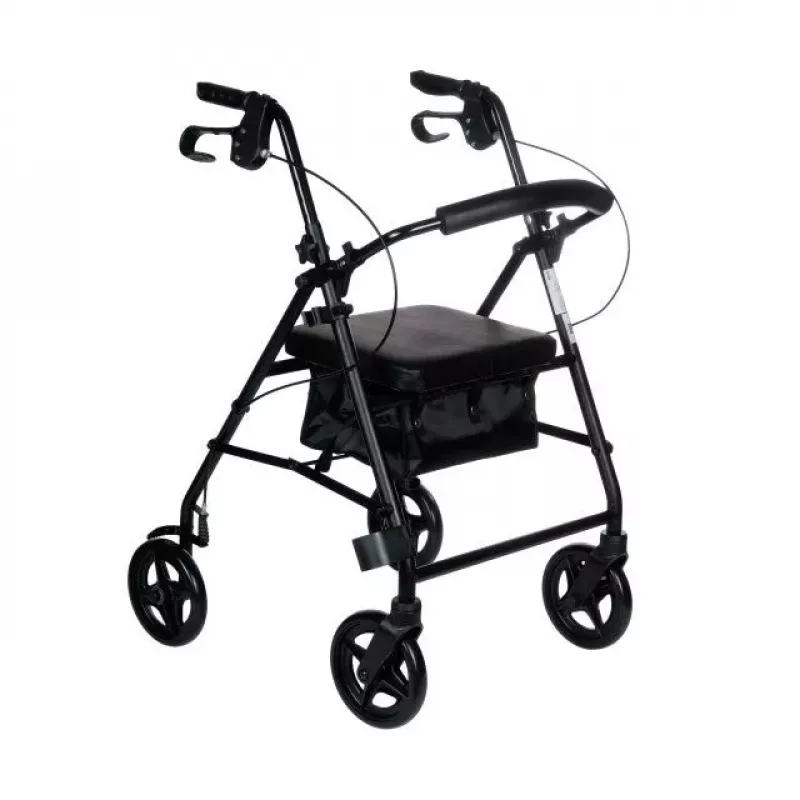 REHA FUND deambulatore a quattro ruote per riabilitazione RF-610 nero