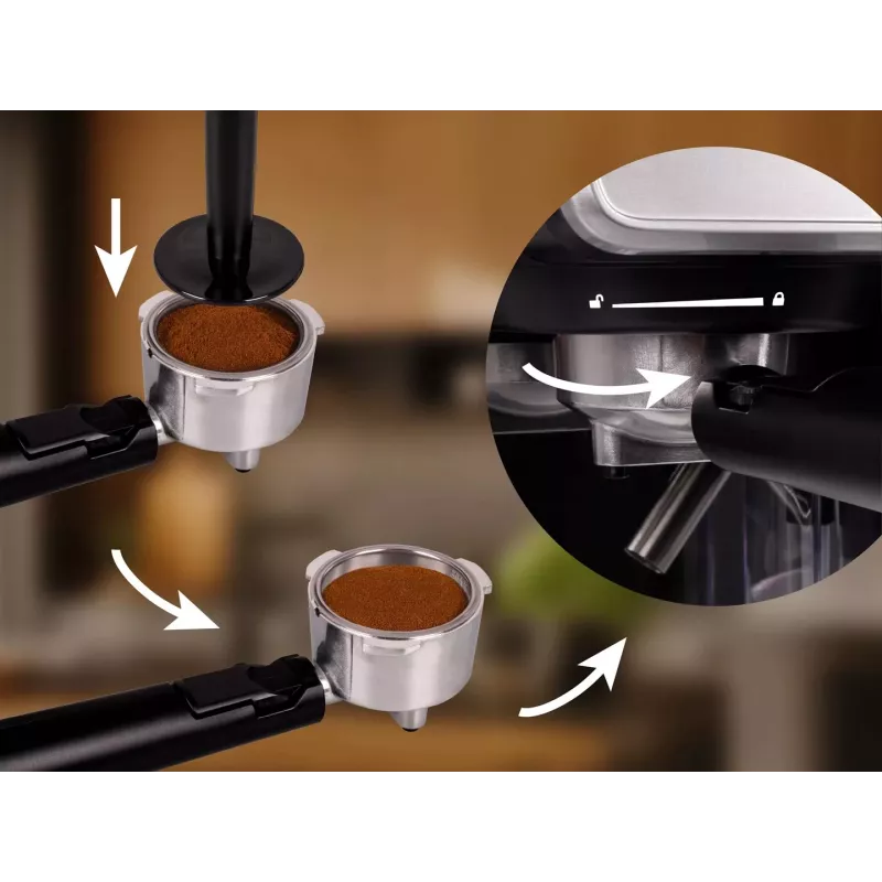 ELDOM macchina per caffè a pressione ECK1 1.7 L 20 Bar