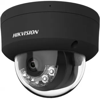 Hikvision DS-2CD2143G2-LIS2U(2,8mm)(BLACK) telecamera di sicurezza IP dome 4MP AcuSense, obiettivo fisso 2,8mm, nero