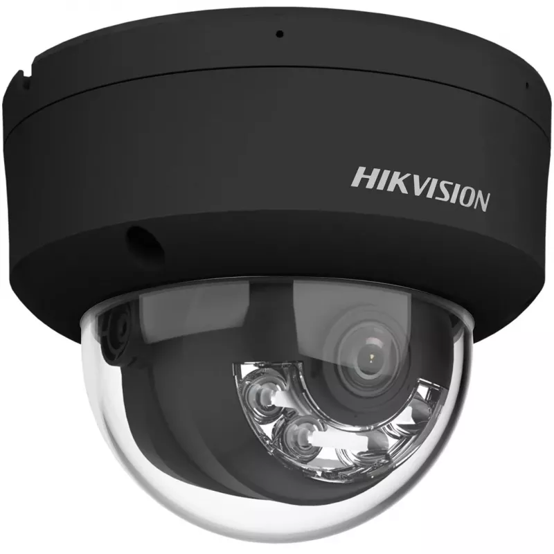 Hikvision DS-2CD2143G2-LIS2U(2,8mm)(BLACK) telecamera di sicurezza IP dome 4MP AcuSense, obiettivo fisso 2,8mm, nero