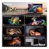 Hisense 65UR9DS Smart TV 65 pollici 4K UHD RGB MiniLED, 3840x2160, 170 Hz, 6 ms, HDR, HDMI, USB-C, LAN, WiFi, Bluetooth, nero/grigio