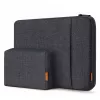 Inateck 16 Borsa per laptop con custodia per accessori LB01006/S1, nero-grigio