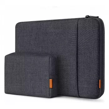 Inateck borsa per laptop 16 con custodia per accessori LB01006/S1, nero-grigio