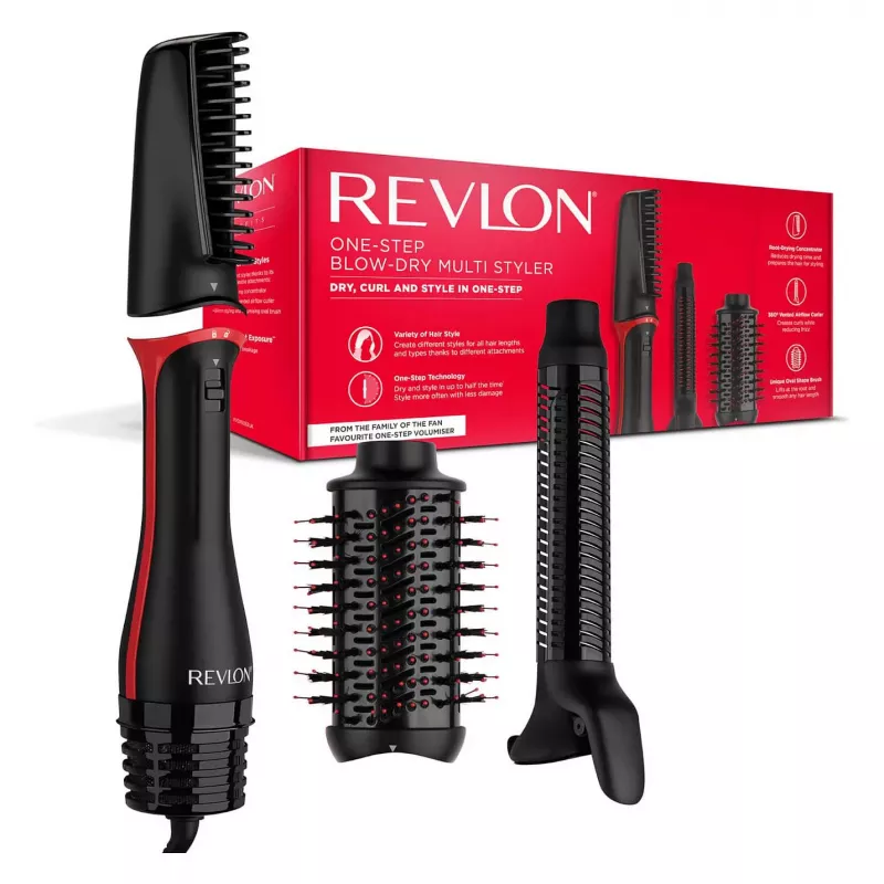 REVLON asciugacapelli e multistyler One-Step OneStep nero rosso (RVDR5333E)