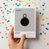 Chipolo LOOP – tracker Bluetooth ricaricabile con cinturino in silicone per iOS e Android, confezione da 4 (Charcoal, Chalk, Navy, Coral)