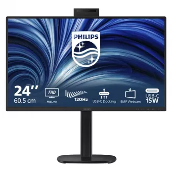 Philips 24B2U3301H monitor IPS Full HD 23,8 pollici - 75Hz, hub USB-C, webcam e altoparlanti integrati