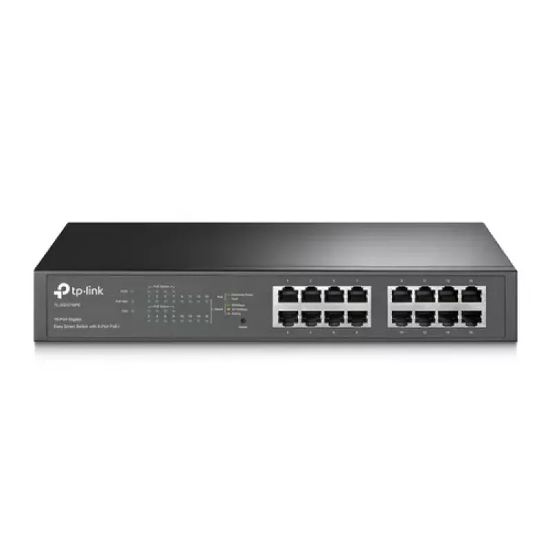 TP-LINK TL-SG1016PE switch Gigabit Easy Smart PoE+ 16 porte (110W, 8 porte PoE+, montaggio a rack)