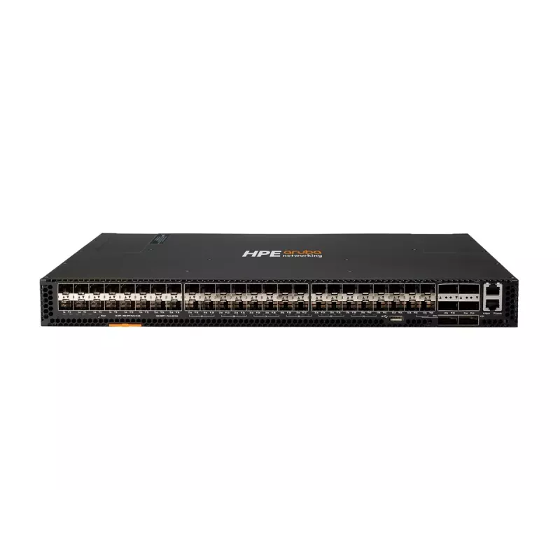 HPE Aruba 8320 switch managed Layer 3 48 porte 10GbE SFP+ e 6 porte 40GbE QSFP+ con 2 alimentatori 400W, 5 ventole, kit rack, conforme TAA