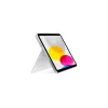 Apple Magic Keyboard Folio con trackpad - inglese britannico (QWERTY) - bianco - per iPad (10ª generazione)