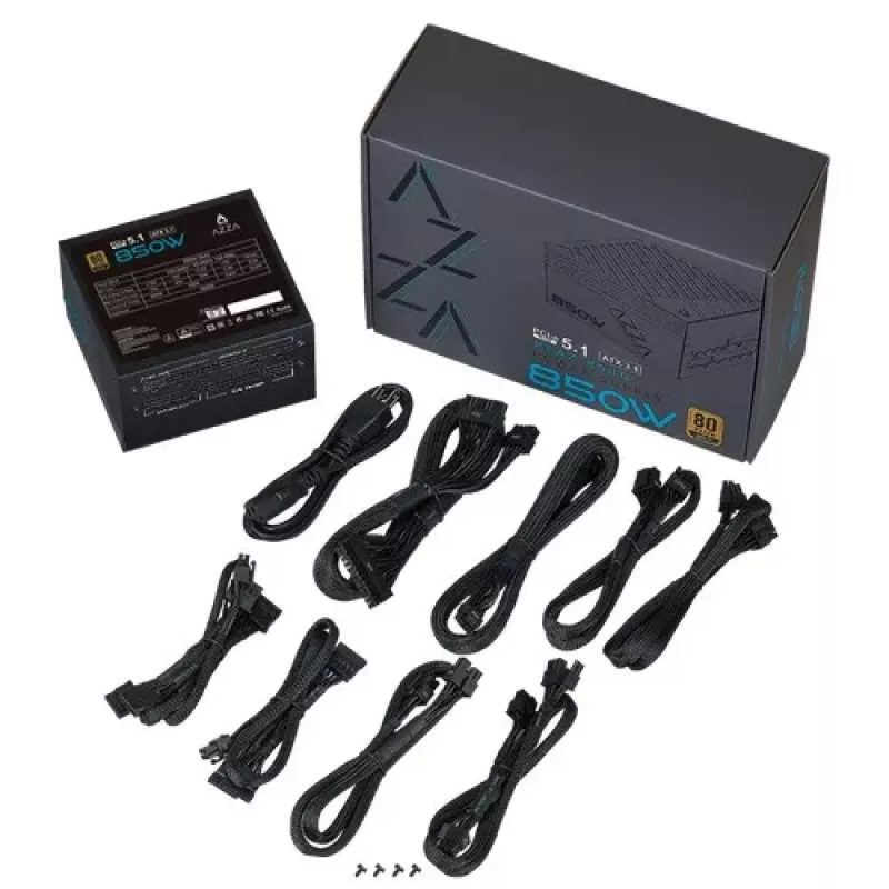 AZZA PSAZ-850G alimentatore 850W completamente modulare ATX 3.1 PCIe 5.1 80+ Gold
