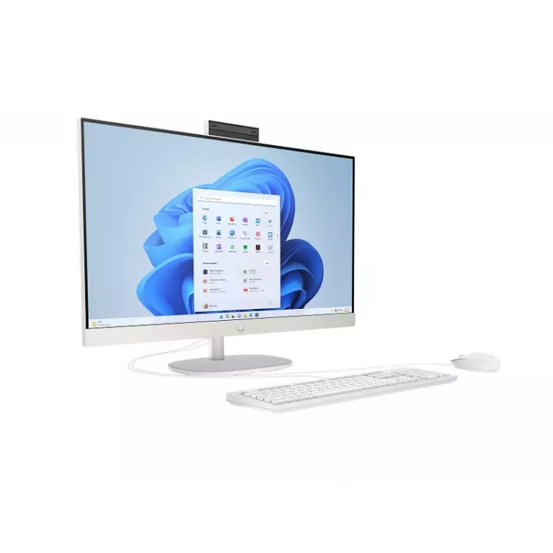 HP All-in-One 27-cr0004nc, AMD Ryzen 7 7730U, 32 GB RAM, 1 TB SSD, 27 pollici Full HD IPS, Windows 11 Home, bianco (ricondizionato)
