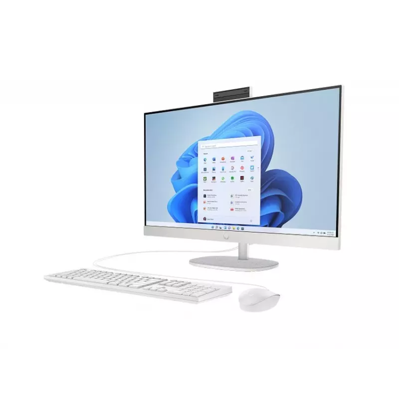 HP All-in-One 27-cr0004nc, AMD Ryzen 7 7730U, 32 GB RAM, 1 TB SSD, 27 pollici Full HD IPS, Windows 11 Home, bianco (ricondizionato)