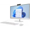 HP All-in-One 27-cr0042nf PC desktop, AMD Ryzen 5 7520U, 16 GB RAM, 512 GB SSD, display Full HD IPS da 27 pollici, Windows 11 Home, bianco (ricondizionato)
