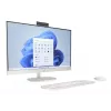 HP All-in-One 27-cr0045nf PC desktop, AMD Ryzen 7 7730U, 16 GB RAM, 512 GB SSD, display Full HD IPS da 27 pollici, Windows 11 Home, bianco (ricondizionato)