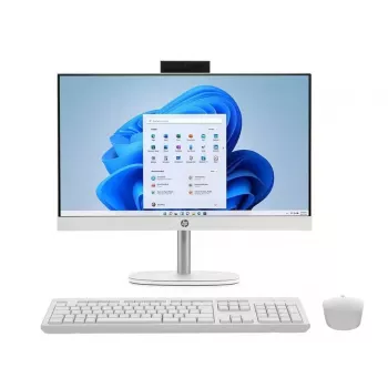 HP All-in-One 24-cr1008na, Intel Core Ultra 5 125U, 8 GB RAM, 512 GB SSD, 23,8 pollici Full HD IPS, Windows 11 Home, bianco (ricondizionato)