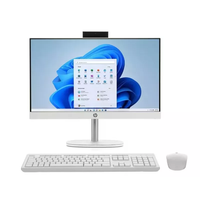 Computer All-in-One HP 24-cr1008na, Intel Core Ultra 5 125U, 8GB RAM DDR5, 512GB NVMe SSD, 23,8 pollici Full HD, Intel Arc Graphics, Windows 11 (ricondizionato)