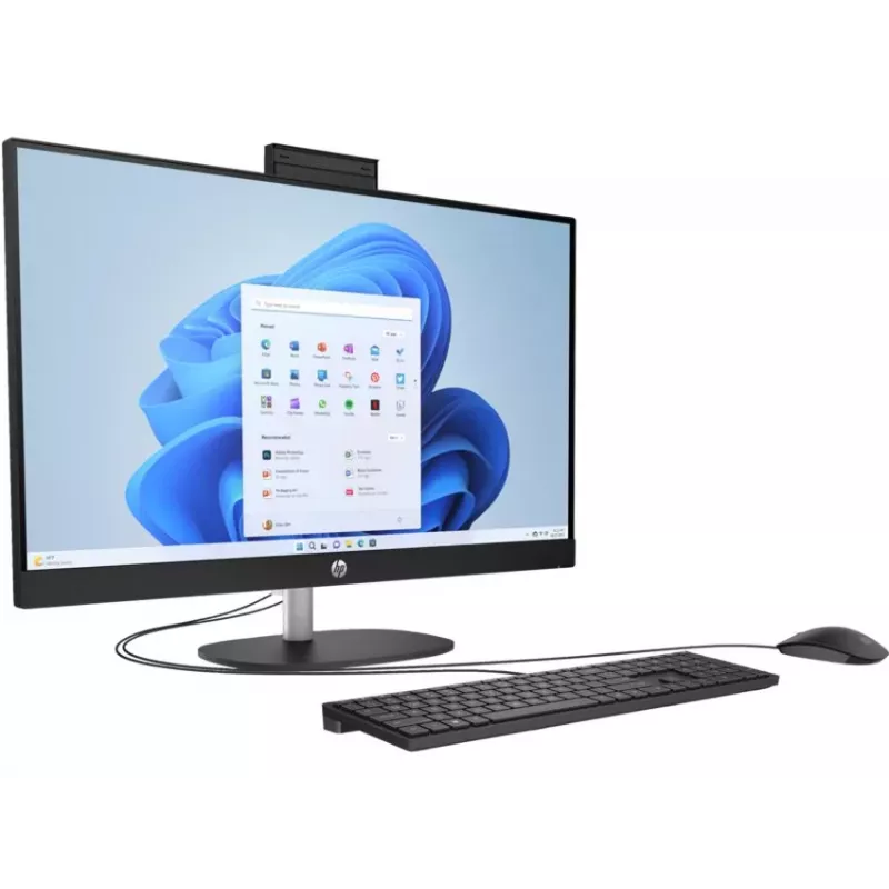 HP All-in-One 27-cr0038na, 27 pollici Full HD IPS, AMD Ryzen 5, 16GB RAM, 1TB SSD, Windows 11 Home, Natural Silver (ricondizionato)