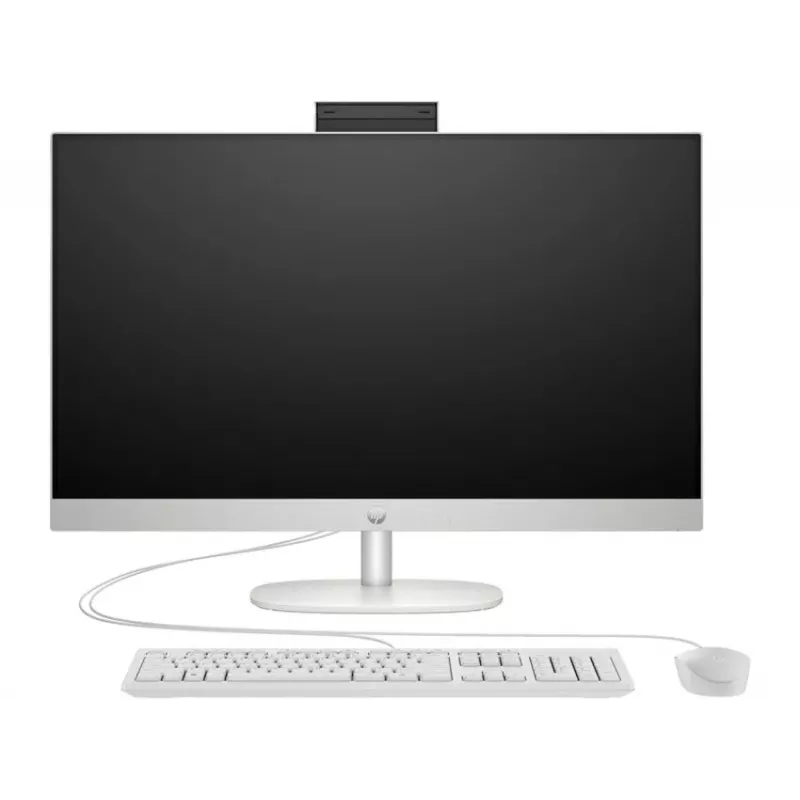 HP All-in-One 27-cr0154nh, Intel Core i7-1355U, 8GB RAM, 512GB SSD, 27 pollici Full HD touchscreen, Windows 11 Home, bianco (ricondizionato)