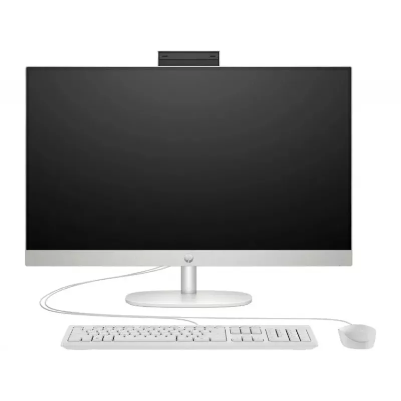 HP All-in-One 27-cr0154nh, Intel Core i7-1355U, 8GB RAM, 512GB SSD, 27 pollici Full HD touchscreen, Windows 11 Home, bianco (ricondizionato)