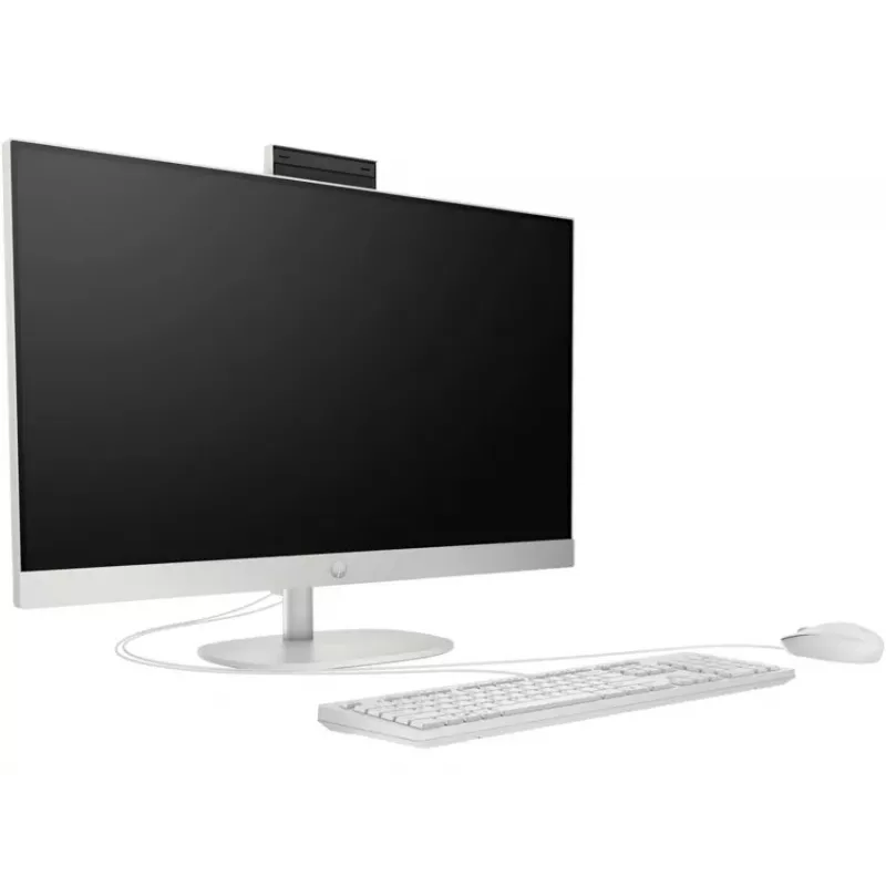 HP All-in-One 27-cr0154nh, Intel Core i7-1355U, 8GB RAM, 512GB SSD, 27 pollici Full HD touchscreen, Windows 11 Home, bianco (ricondizionato)