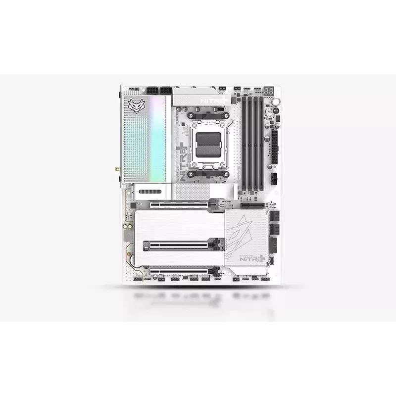 SAPPHIRE NITRO+ X870EA PHANTOMLINK P.E Scheda madre, AMD X870E, Socket AM5, DDR5, Wi-Fi 7, bianco/nero
