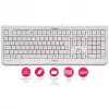 Cherry KC 1000 Tastiera - Pan Nordic - grigio chiaro