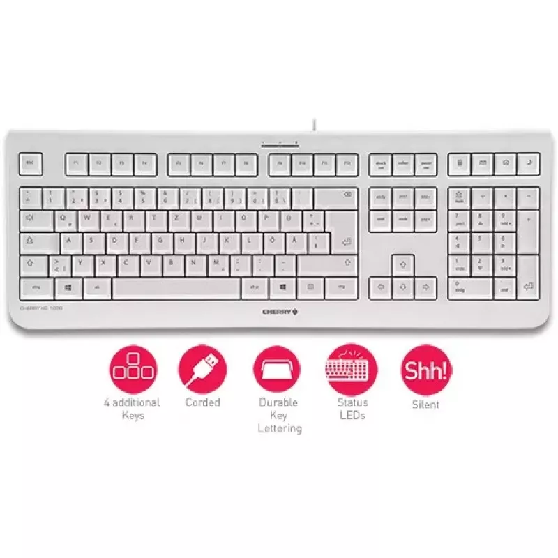 Cherry KC 1000 Tastiera - Pan Nordic - grigio chiaro