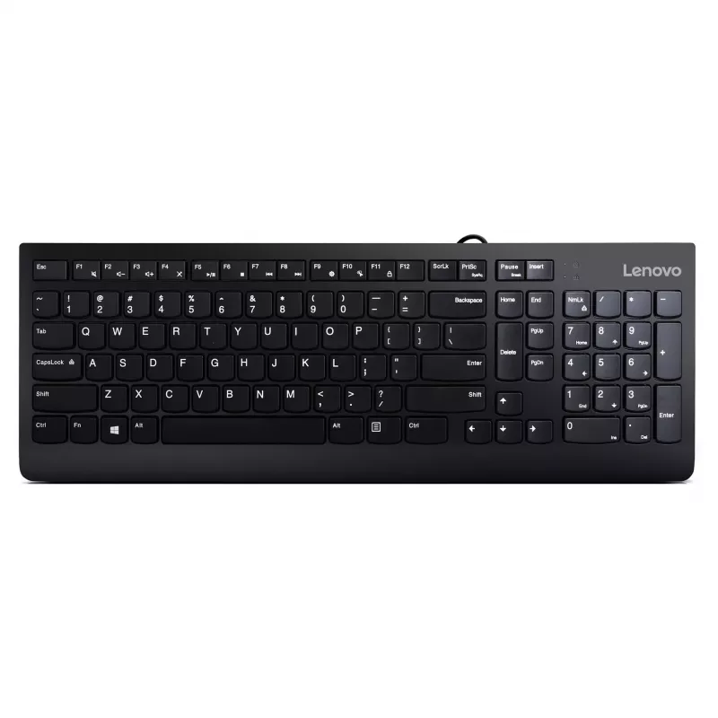 Lenovo 300 Tastiera USB - US English QWERTY - nero