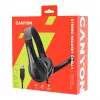 CANYON Cuffie PC CHSU-1 PC Mic USB 2m Nero