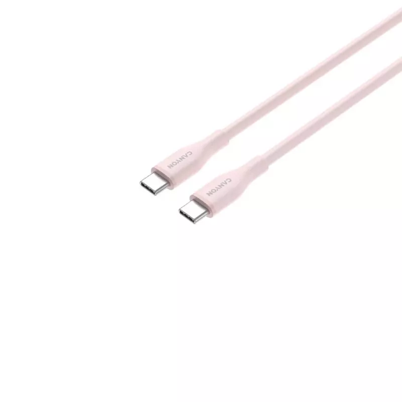 CANYON cavo USB-C su USB-C 60W 1m silicone Pink Sand