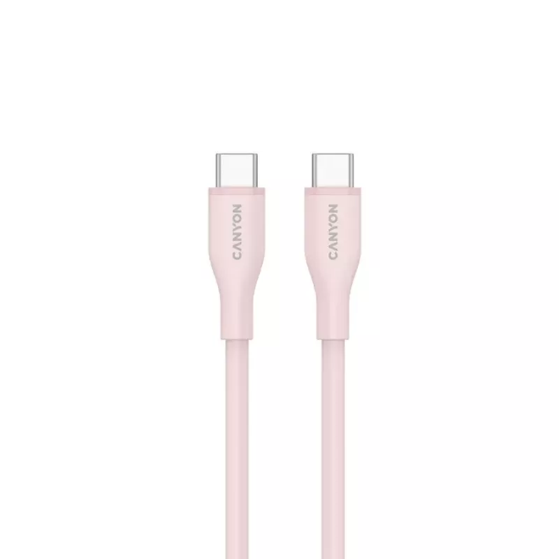 CANYON cavo USB-C su USB-C 60W 1m silicone Pink Sand