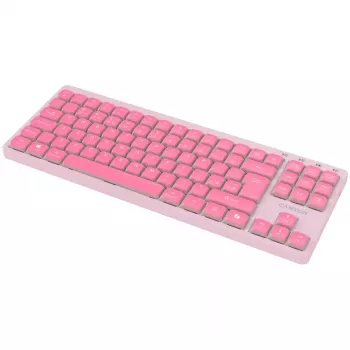 CANYON Tastiera OnType 10 Low Profile EN Cablata Rosa