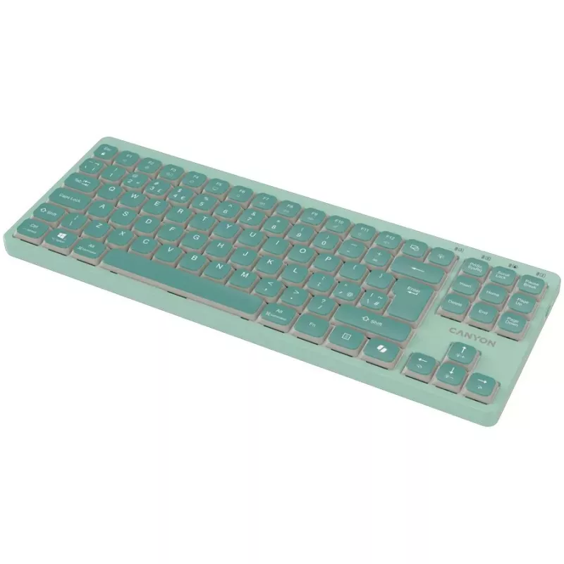 CANYON OnType 10 Low Profile EN Tastiera Cablata Verde