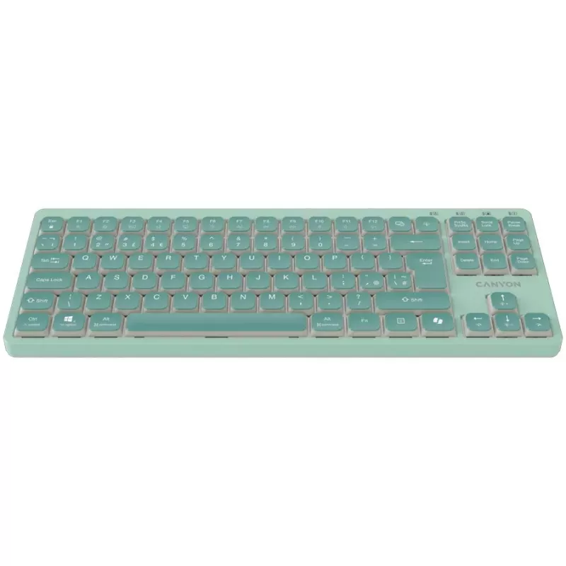 CANYON OnType 10 Low Profile EN Tastiera Cablata Verde