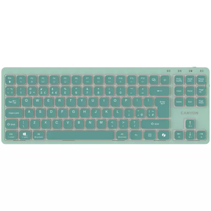 CANYON OnType 10 Low Profile EN Tastiera Cablata Verde