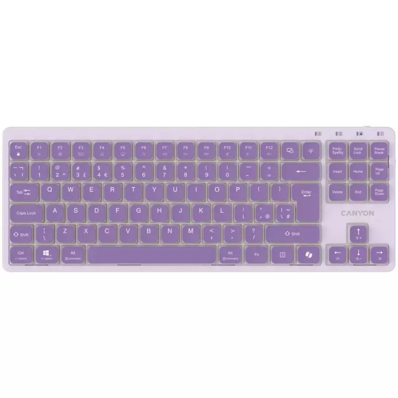 CANYON Tastiera OnType 10 Low Profile EN Cablata Viola