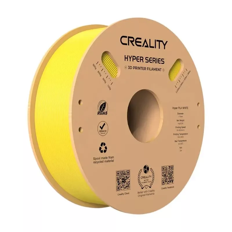 Creality Hyper PLA Filamento 1,75 mm 1 kg Giallo