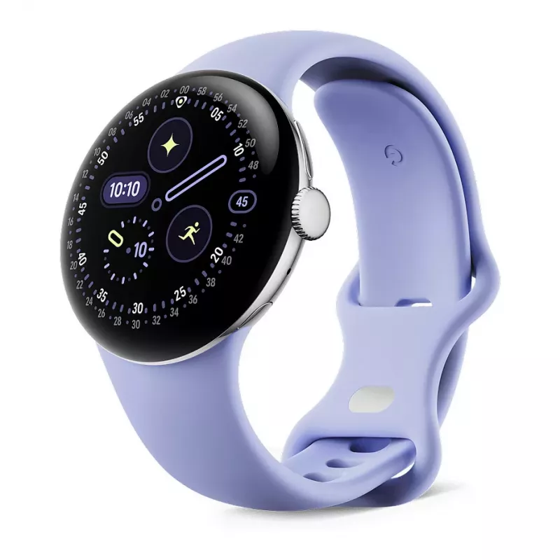 Google Pixel Watch 4 - 41 mm - Alluminio Polished Silver - Iris Active Band - Smartwatch Wear OS