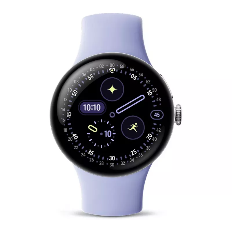 Google Pixel Watch 4 - 41 mm - Alluminio Polished Silver - Iris Active Band - Smartwatch Wear OS