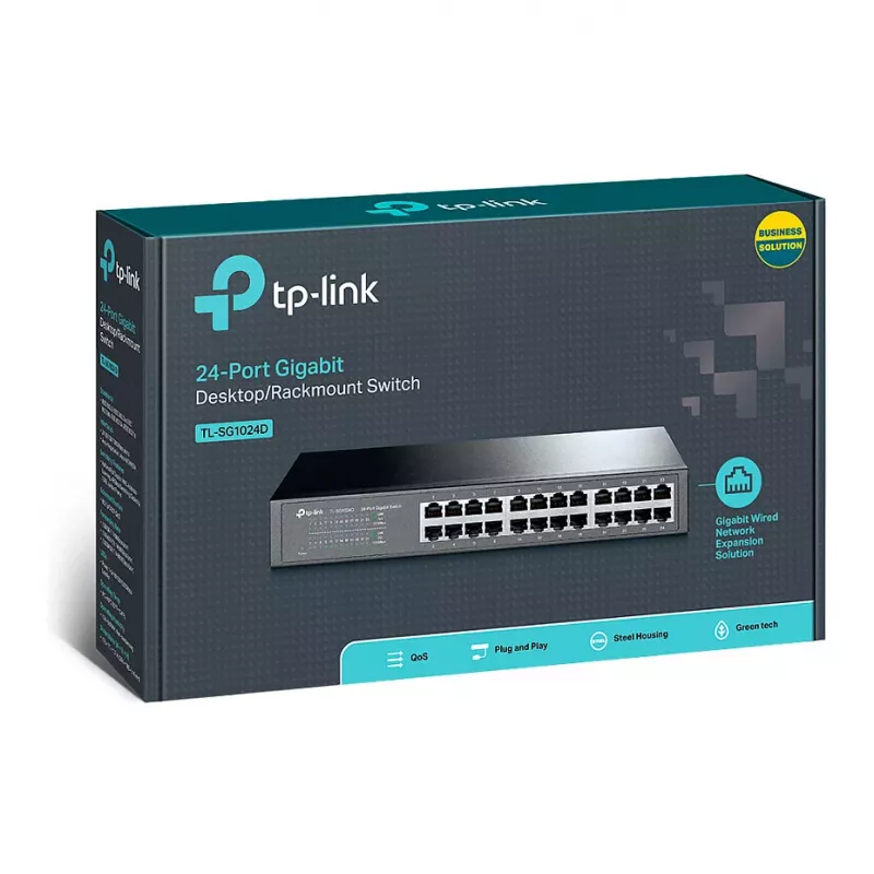 TP-Link TL-SG1024D Switch 24 porte Gigabit Ethernet Desktop/Rackmount
