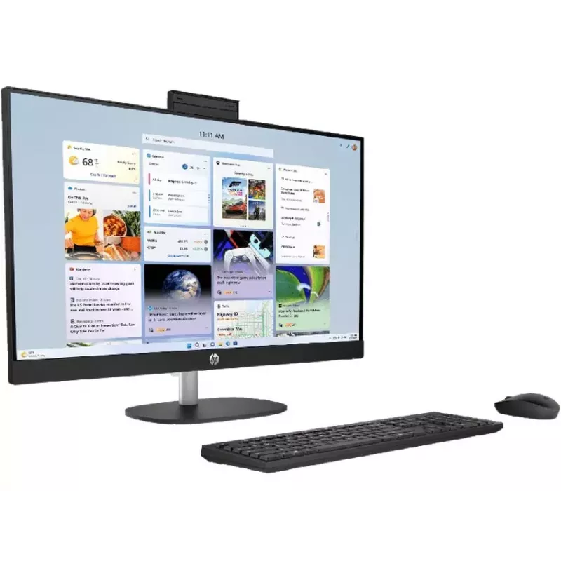 HP All-in-One 27-cr1003ne Intel Core Ultra 7 155U 32GB DDR5 RAM 512GB SSD 27 pollici Full HD touchscreen Windows 11 Home (ricondizionato)